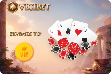 Niveaux VIP du Vicibet casino site officiel