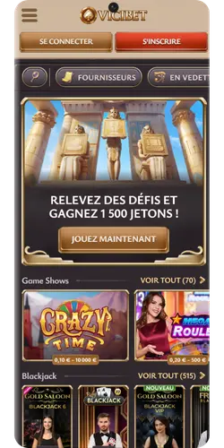 Section bonus et defis du compte joueur